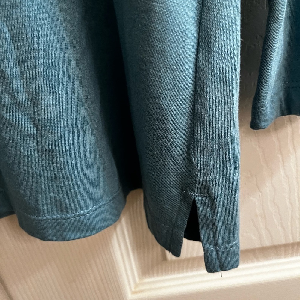 SERENGETI~Women's Long Sleeve Teal Top~M - Picture 7 of 7